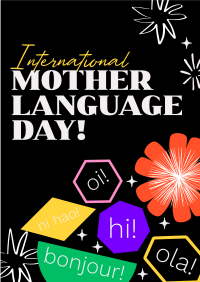 Quirky International Mother Language Day Flyer Design