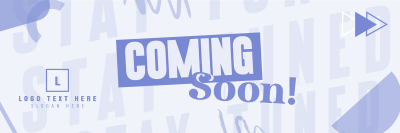 Random Shapes Coming Soon Twitter header (cover) Image Preview