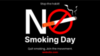 Stop Smoking Today Facebook Event Cover Design