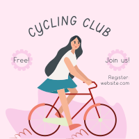 Bike Club Illustration Instagram post Image Preview