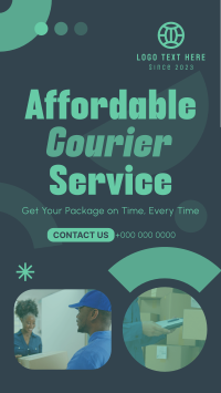Affordable Courier Service YouTube Short Design