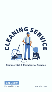 Professional Home Cleaner  Facebook Story Design