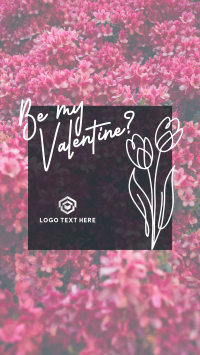 Sweet Floral Valentine Facebook Story Design