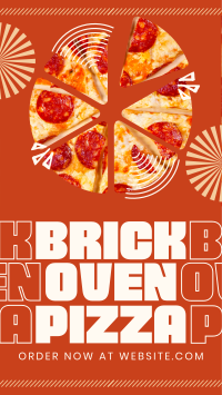 Simple Brick Oven Pizza Facebook Story Image Preview