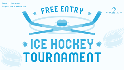 Ice Hockey Tournament Facebook event cover Image Preview