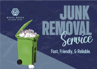 Junk Removal Service Postcard Image Preview