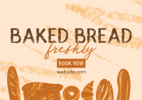 Freshly Baked Bread Daily Postcard Image Preview