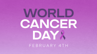 Minimalist World Cancer Day Facebook event cover Image Preview