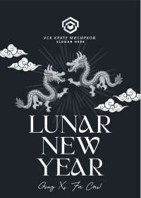 Happy Lunar New Year Flyer Image Preview