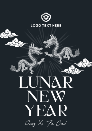 Happy Lunar New Year Flyer Image Preview