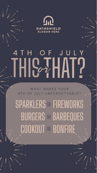 4th of July This or That Instagram story Image Preview