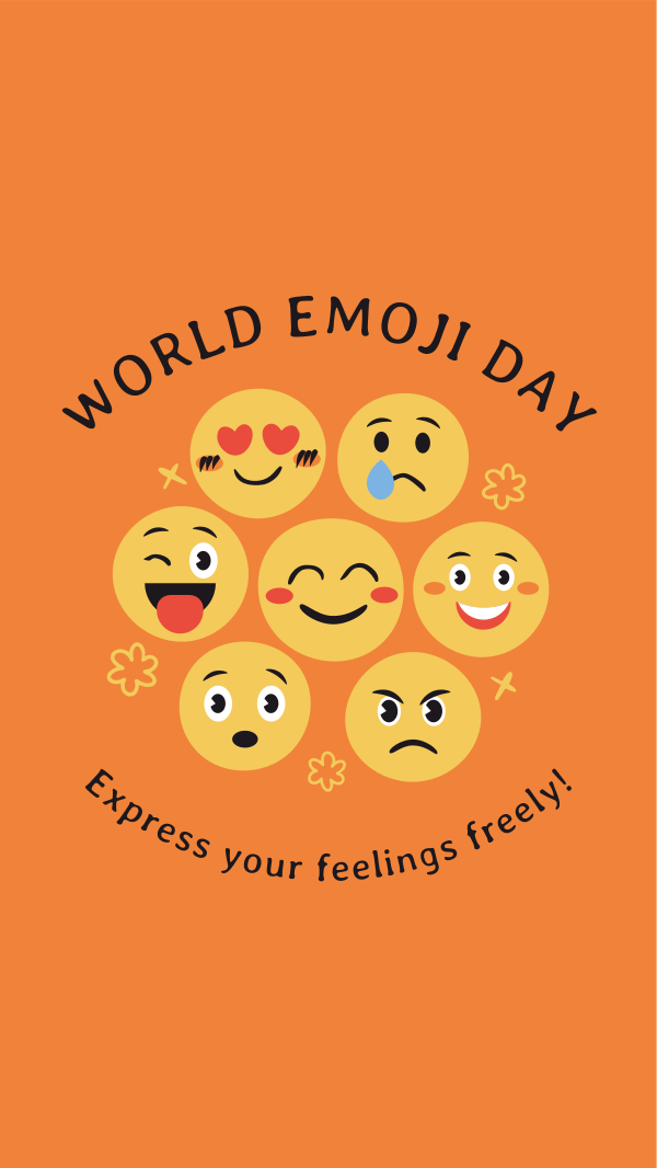 Fun Emoji Day Instagram Story Design Image Preview