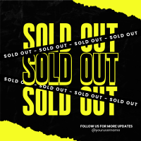 Grunge Sold Out Instagram post Image Preview