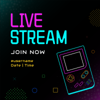 Neon Game Stream Instagram Post Image Preview
