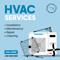 HVAC Services Instagram Post Design