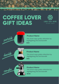 Coffee Gift Guide Poster Design