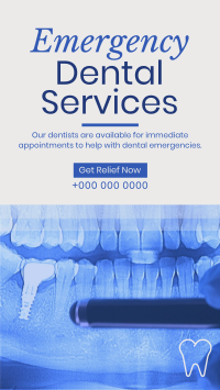 Corporate Emergency Dental Service Instagram Reel Design