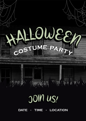 Haunted Halloween Party Poster Image Preview