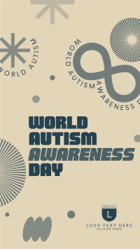 Abstract Autism Awareness Instagram Story Design