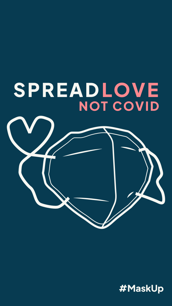 Love Not Covid Instagram Story Design Image Preview