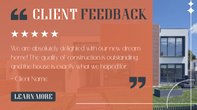 Customer Feedback on Construction Facebook event cover Image Preview