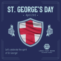 St. George's Day Celebration Instagram Post Design