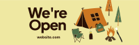 Quirky Outdoor Camp Twitter header (cover) Image Preview