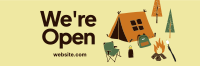 Quirky Outdoor Camp Twitter Header Image Preview