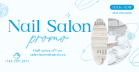 Elegant Nail Salon Services Facebook Ad Design