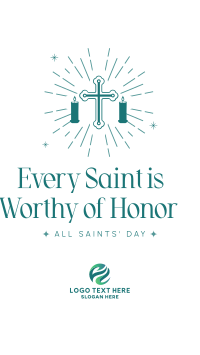 Honor Thy Saints Instagram Story Design