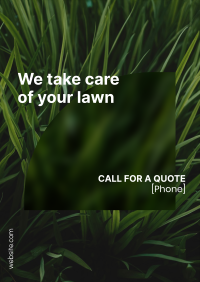 Lawn Care Service Poster Design