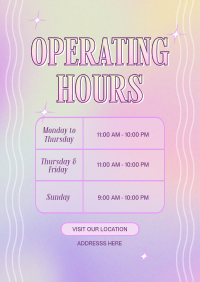 Y2K Operating Hours Poster Preview