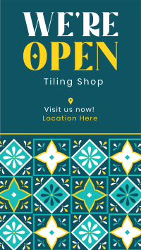 Tiling Shop Opening Facebook Story Image Preview