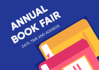 Book Fair Postcard Design