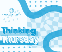 Psychedelic Thinking Thursday Facebook Post Design