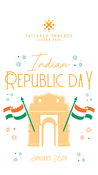 Festive Quirky Republic Day TikTok Video Image Preview