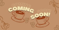 Cafe Coming Soon Facebook Ad Design