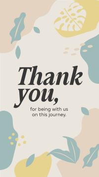 Organic Thank You Facebook Story Design