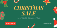 Cute Christmas Sale Twitter post Image Preview