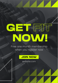 Edgy Fitness Gym Flyer Design