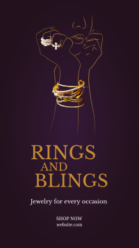 Rings and Bling Instagram Story Design