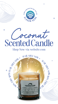 Coconut Scented Candle Instagram story Image Preview