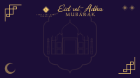 Blessed Eid ul-Adha Zoom Background Image Preview