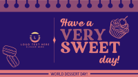 Sweet Dessert Day Facebook Event Cover Design
