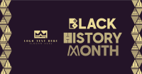 Black History Triangles Facebook Ad Design