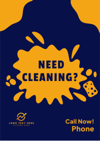 Contact Cleaning Services  Flyer Design