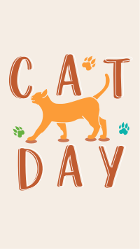 Happy Cat Day YouTube short Image Preview