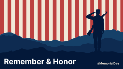 Memorial Day Salute Facebook event cover Image Preview