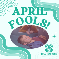 Groovy April Fools Greeting Linkedin Post Image Preview