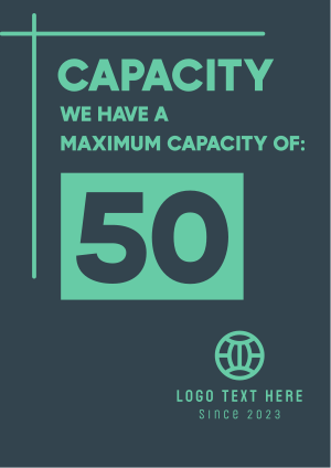 Capacity Occupancy Flyer Image Preview